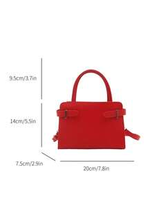 BAILEE Stylish, Minimalist, Solid-Colored Women's Handbag With Adjustable Strap Design And Detachable Shoulder Strap. Perfect For Party Outfits And As A Gift - Multicolor - View 13