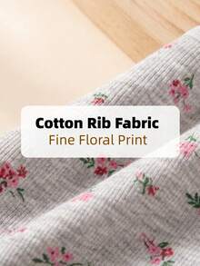 Set Celana Dalam Wanita Katun Rib 9 Pcs, Motif Bunga Kecil, Celana Dalam Pinggang Sedang dengan Tepi Bergelombang, Berbagai Warna Pakaian Dalam untuk Pemakaian Sehari-hari - MultiWarna - View 5