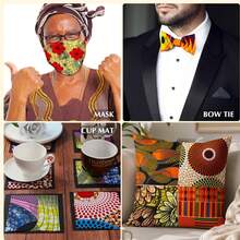100pcs African Wax Print Fabric - Pre-Cut 4x4 Inch Squares, Random Colors, Suitable For Patchwork, DIY Sewing, Scrapbooking. | Multi-Color African Textile Craft Fabric, DIY Sewing Fabric, Handmade Accessories - 100PCS - View 8