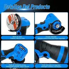 Mini Amoladora Angular Inalámbrica WANSE de 75 mm para Metal y Cerámica con 3 Baterías de 16.8 V - Azul marino - Ver 8