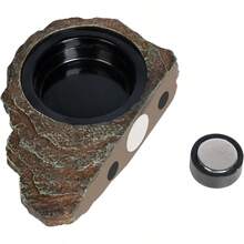 Magnetic Gecko Feeding Ledge, Reptile Food Dish With 3PCS Feeding Cups Crested Gecko Feeder Ledge Bowl Chameleon Bearded Accessories - Style D - View 4
