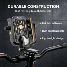 VXM 1pc Bicycle Phone Holder, Mountain Bike Road Bike Cycling Navigation Electric Bike Anti-Shake Handlebar Phone Mount - Multicolor - View 7