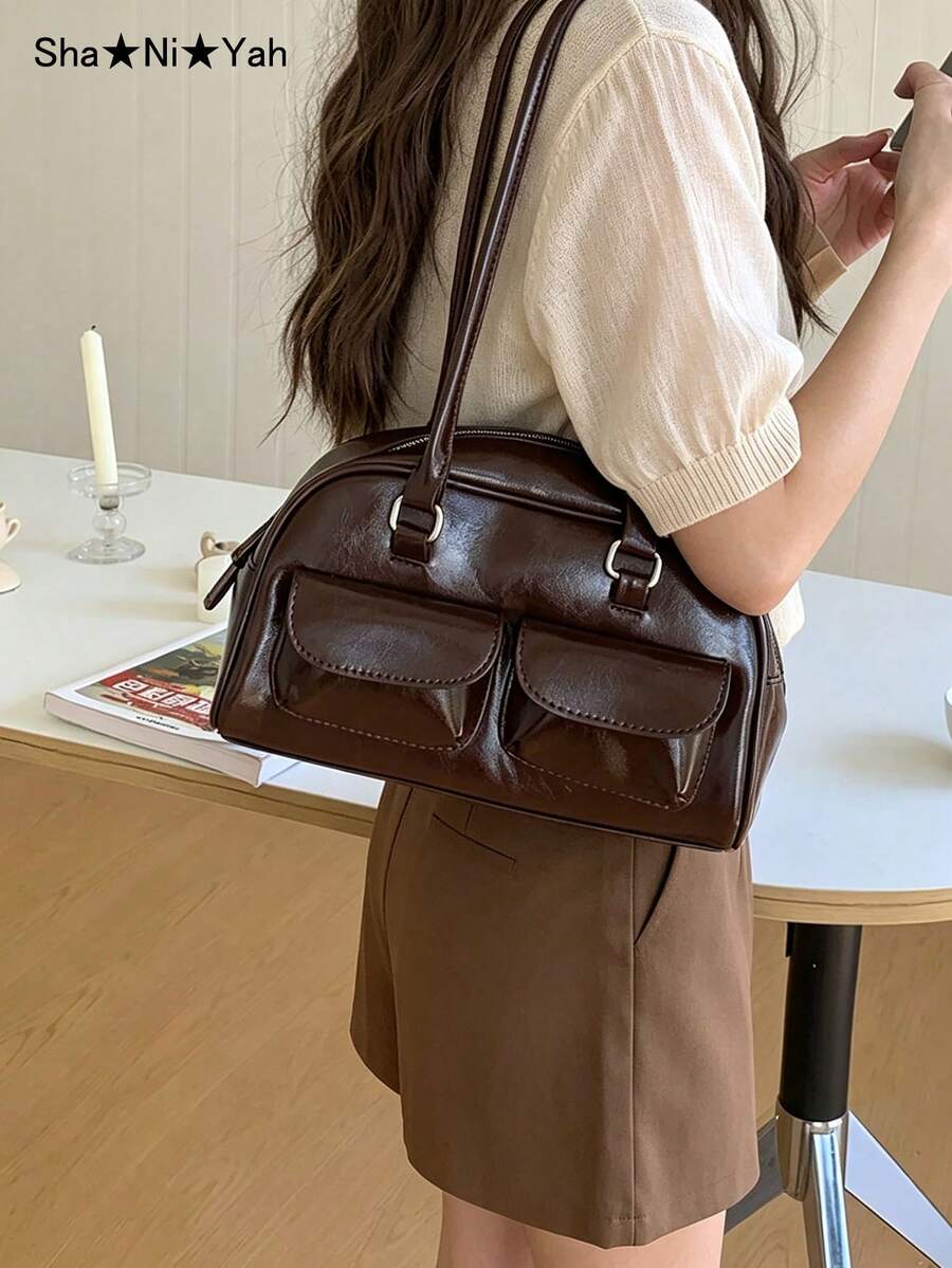 Women's Underarm Bag Spring/Summer New Fashion Tote Bag, Versatile Large Capacity Multi-Pocket Commuter Bag, Suitable For Music Festivals, Parties, Banquets, And Gifts
