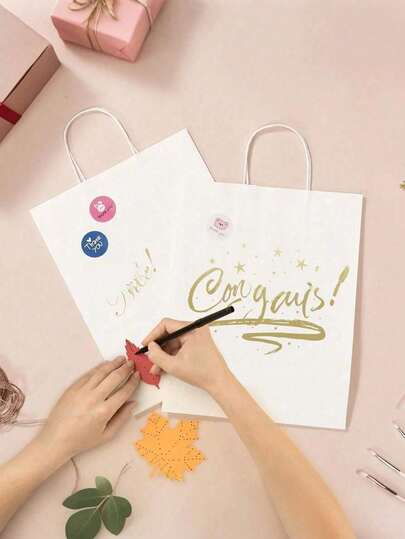 36/24/12/6/1 túi giấy kraft trắng tinh khiết, túi mua sắm giấy kraft, túi quà tặng giấy kraft, túi quà sinh nhật, túi có quai xách, phù hợp cho doanh nghiệp nhỏ, mua sắm, bán lẻ, tiệc, hàng hóa, quà tặng (Giáng sinh, Halloween, tiệc lễ hội, quay lại trường, mùa tốt nghiệp), trang trí sân vườn ngoài trời, quạt, trang trí phòng, quà tặng giáo viên, trang trí đám cưới, phụ kiện lễ hội, nội thất sân vườn, sân vườn, DIY, trang trí phòng ngủ, trang trí nhà bếp, đồ dùng ký túc xá, phòng lưu trữ, đồ dùng du lịch