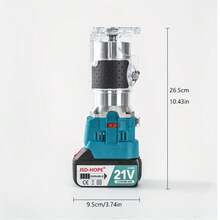 JSD-HOPE 21V Cordless Lithium Wood Router, 4.0Ah Li-Ion Battery, 30, 000 Max RPM, 1-6 VariableSpeeds, Brushless Motor For Woodworking EdgeTrimming, Grooving & DIY Projects - US A Type Plug(110-127V) - View 3