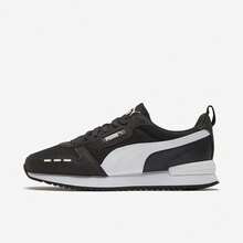 PUMA R78 Unisex Color-Block Retro Durable Low-Top Casual Shoes Black And White - Black and White - View 6