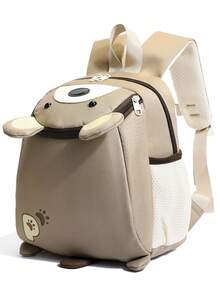 Nueva mochila con patrón de dibujos animados, adecuada como regalo para la temporada de vuelta a la escuela para niños y niñas - Caqui - Ver 8