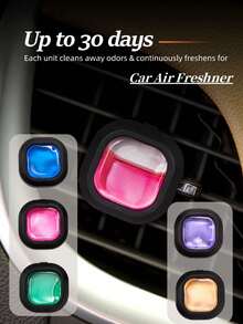 1 Bottle Portable Car Aromatherapy Essential Oil, Car Essential, Keep Car Air Fresh, Aromatherapy, Purify Air, Long-Lasting Fragrance, Suitable For All Seasons, 4 Scents: Orange, Peach, Jasmine, Sea Salt, Lavender - Various Fragrances - View 2