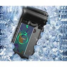 1pc Long Expandable Dual-Purpose Waterproof Phone Pouch, Can Hold Phone And Power Bank Simultaneously, Suitable For Rafting And Hot Springs, With Rolled Edge Sealing And Neck Strap - Multiple Styles - View 1