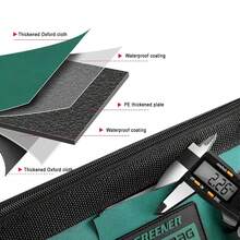 Professional Waterproof Tool Bag, Durable Metal Tool Storage Box, Multi-Pocket Storage, Portable Repairman Tool Box, Suitable For Electricians And Repair Workers - A - View 4
