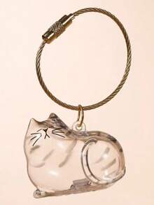 1pc Cat Hair Collector Keychain, Suitable For Commemorating Cat And Dog Fur, Pet Hair Keepsake, Keychain, Backpack, School Bag, Phone Charm - Multicolor - View 9