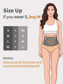 Women's High Waist Tummy Control Shaping Panties, Fitness Waist Cincher, Butt Lifting Shaping Pants - Bronze - View 5
