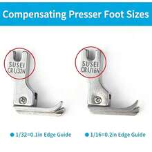 EDCUEBE7 4/8 Pcs/Set Set Kaki Penekan Sempit, 4 Ukuran Kaki Penekan Mesin Datar Cocok Untuk Pembuatan Resleting, Kain Rajut dan Tipis - Aksesori Mesin Jahit Dengan Pemandu Tepi Kiri/Kanan - kaki penekan alas datar - View 10