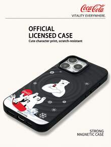 Coca-Cola The Phone Case With Wireless Charging Function Is Full Of Vitality And Passion. It Is Made Of Lightweight Materials And Has Anti Scratch, Anti Drop, And Anti Slip Design To Protect Your Hand In A Cartoon Anime Style. The Case Is Compatible With Apple 17 17Air 17Pro 17ProMax 11,12,13,15,16 Pro,16ProMax,14Plus,15Plus,16Plus,15Pro,16PLUS,XR. Suitable For Gifting To Friends And Family - Black - View 5