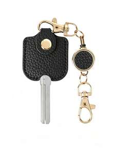 1pc Elastic Stretchable 40cm Lightweight Key Storage Protective Case, Can Be Hung On Backpack, Handbag, Suitable For Daily Commute, Outdoor Travel; Multi-Color Minimalist Key Protective Case - Multicolor - View 4