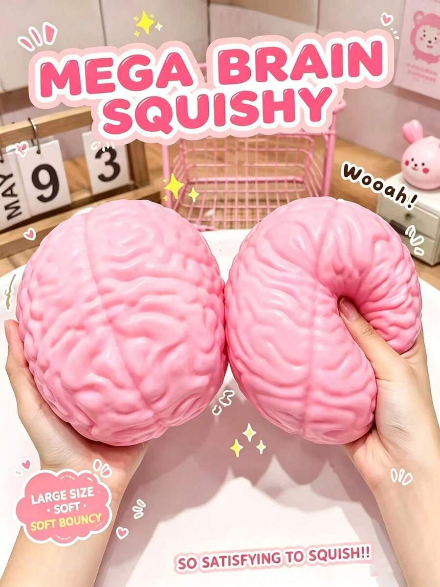 Realistic Brain Squeeze Toy, The Soft Squeezable Toy You Need! This ...