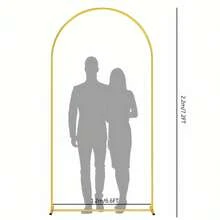 1 Set Metal Rectangular Archway, Suitable For Birthday, Wedding, Bridal Shower, Graduation, Anniversary, Baptism, Summer, Theme Party, Background Decoration, Home Decor, Valentine's Day, Halloween, Christmas, Thanksgiving And Other Occasions. - Gold - View 8