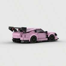 High-Speed Racing Car Building Blocks, Technical Sports Vehicle Model, DIY Assembly Construction Toy, Creative Birthday Gift, Compatible With Major Brands - Model - View 5