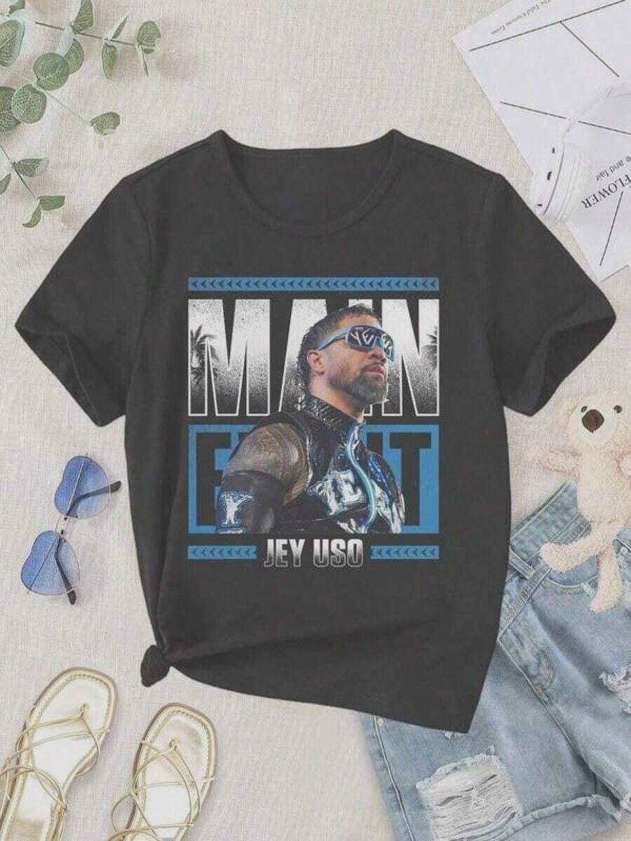 Men T-Shirts - 黑色 - 查看 1