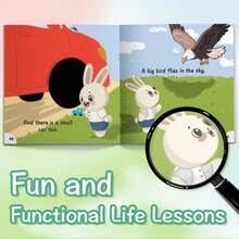 Bunny's Big And Small Day – 幼兒可愛對比學習書 | 與可愛小兔一起學習大與小 - 兔子的大大小小的一天 - 查看 5