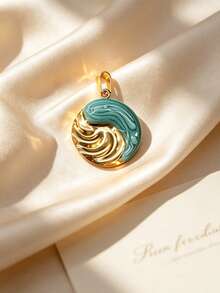 Multi-Style Summer Vacation Exclusive Color-Block Swirl DIY Pendant Set, Skin-Friendly Sweat-Resistant Macaron Color Interchangeable Necklace Style, Honeymoon Anniversary Gift, Bridesmaid Gift Box Jewelry - Multicolor - View 9