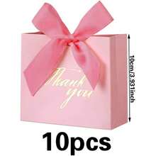 10 piezas de bolsas de regalo impresas en rosa, adecuadas para bodas, fiestas de cumpleaños, eventos empresariales y embalaje de regalos - Bolsas de embalaje - Ver 11