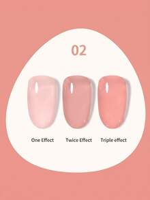Hassleless 1pc 0.5oz (15ml) Translucent Nude Pink Gel Nail Polish - Use LED Nail Gel, Create Long-Lasting Nails In Minutes, Suitable For All Seasons - Multicolor - View 24