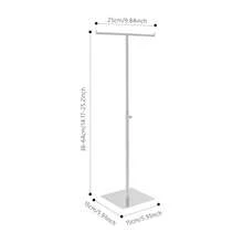 YUNRUX Handbag Stand, T-Shaped Adjustable Metal Handbag Holder, Handbag Rack With Two Hooks - 2pcs - View 2