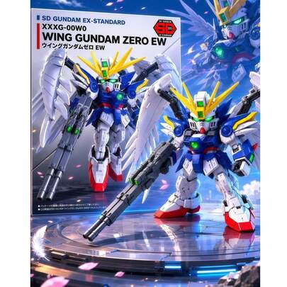 bandai 萬代機甲機器人可動人偶，翼型收藏模型套件，動漫戰鬥機甲桌面展示裝飾品，適合房間裝飾、書架裝飾，送給機器人愛好者的禮物
