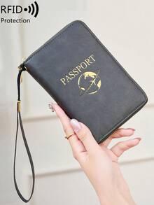 FOREVER MIYIN RFID Blocking Zipper Around Passport Holder With Wrist Strap, Multi Slot Passport Holder Document Organizer, Travel Essentials For Flight & Vacation - Multicolor - View 19
