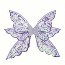 Cute Fashionable Glitter Butterfly Wings Birthday Gift For Girlfriend, Makeup Party Photo Shoot - Multicolor - View 3