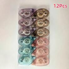 1/4/6/8/12入 雙面黏貼膠帶滾輪 剪貼簿用品 手作膠帶滾輪 雙面黏貼膠帶跑道 適用於剪貼簿、居家、學校、辦公室、日記用品 (0.31in X 26.25ft)/(0.23in X 19.69ft) - 彩色 - 查看 15