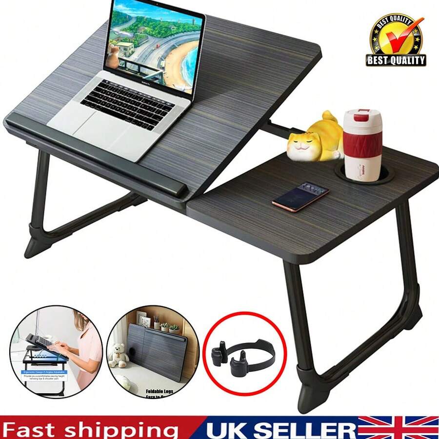 Folding Laptop Table Stand Bed Tray Sofa Lap Portable Computer Desk Breakfast - View 1