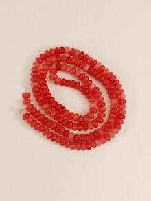 1 Strand Approx. 158pcs 5x8mm Glass Faux Natural Stone Cracked Effect Multicolor Round Beads Loose Beads For Jewelry Making DIY Necklace Bracelet Earrings Accessories Women Gift - DIY Bead Kit - View 24
