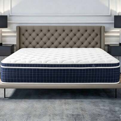 Sour Lemon Mattress 90x200cm, Mattress 140x200cm, Mattress 180x200cm - 25 Cm - Hybrid - Pocket Springs + Memory Foam - Medium Firm Support - Ultra Breathable - 7 Zones