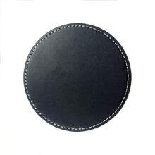 6pcs Round Leather Coasters, 4 Inch Round Coasters, Suitable For Home And Kitchen Use. - Multicolor - View 11