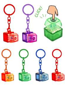 Single Key Keyboard Keychain, Fingertip Stress Relief, Colorful Fidget Toy, Creative Bag Pendant, Novelty Item For Office, School And Home - MU - View 12