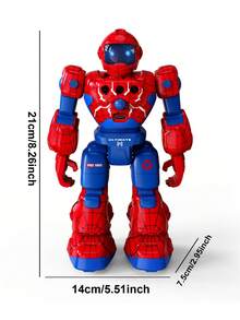 1 buah Mainan Robot Laba-laba Kendali Jarak Jauh untuk Anak Laki-laki, Mainan Robot Anak, Kendali Jarak Jauh yang Dapat Diprogram dengan Sensor Gerakan, Mainan Robot Edukatif Interaktif, Demonstrasi Otomatis, Menari dan Bernyanyi, Robot Pintar Isi Ulang, Bermain di Dalam Ruangan, Cocok untuk Anak Laki-laki dan Perempuan Usia 3-4-5-6-7-8-9-10-11-12 Tahun, Hadiah Ulang Tahun/Hadiah Natal - MultiWarna - View 3