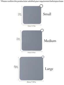 1 Silicone Drain Cover; Blocks Drain Odors; 3 Sizes To Fit Various Bathroom Drains; Features A Handle For Easy Lifting And Hanging Storage. - Multicolor - View 2