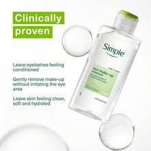 Simple Kind To Skin Eye Make-Up Remover 6x125ml - Green - View 3