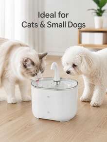 2.2L Cat Water Fountain, Automatic Quiet Filtered Water Dispenser, Suitable For Small And Medium Cats And Dogs, USB Style Without Adapter - Multicolor - View 5