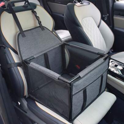 Siège de voiture imperméable premium pour petits et moyens chiens, panier de voyage confortable avec coussin, transporteur pour chat, sac à dos pour chat, remorque de vélo