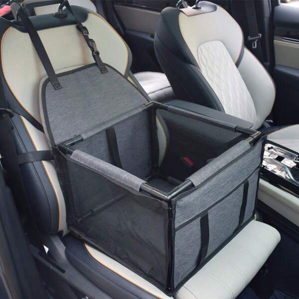 Capa Impermeável Premium para Assento de Carro para Cães Pequenos e Médios, Cesto de Viagem Confortável com Almofada, Transportadora para Gatos, Mochila para Gatos, Reboque para Bicicleta