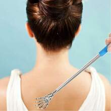 1pc Random Color Skeleton Hand Back Scratcher,Telescopic Back Scratcher,Stainless‑Steel Back Scratcher,Portable Itch Relief Tool,Massager For Back Shoulder Neck. - A - View 8