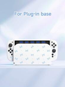 Protective Case Compatible With Switch 2 (2025), Blue Polka Dot Bow Pattern Protective Case, Compatible With Switch 2/Switch NS/Switch OLED/Lite, Switch Game Console Accessories, Full Set, Storage Bag, Card Slot Dock Shell, Best Gift Compatible With Switch Players - Multicolor - View 12