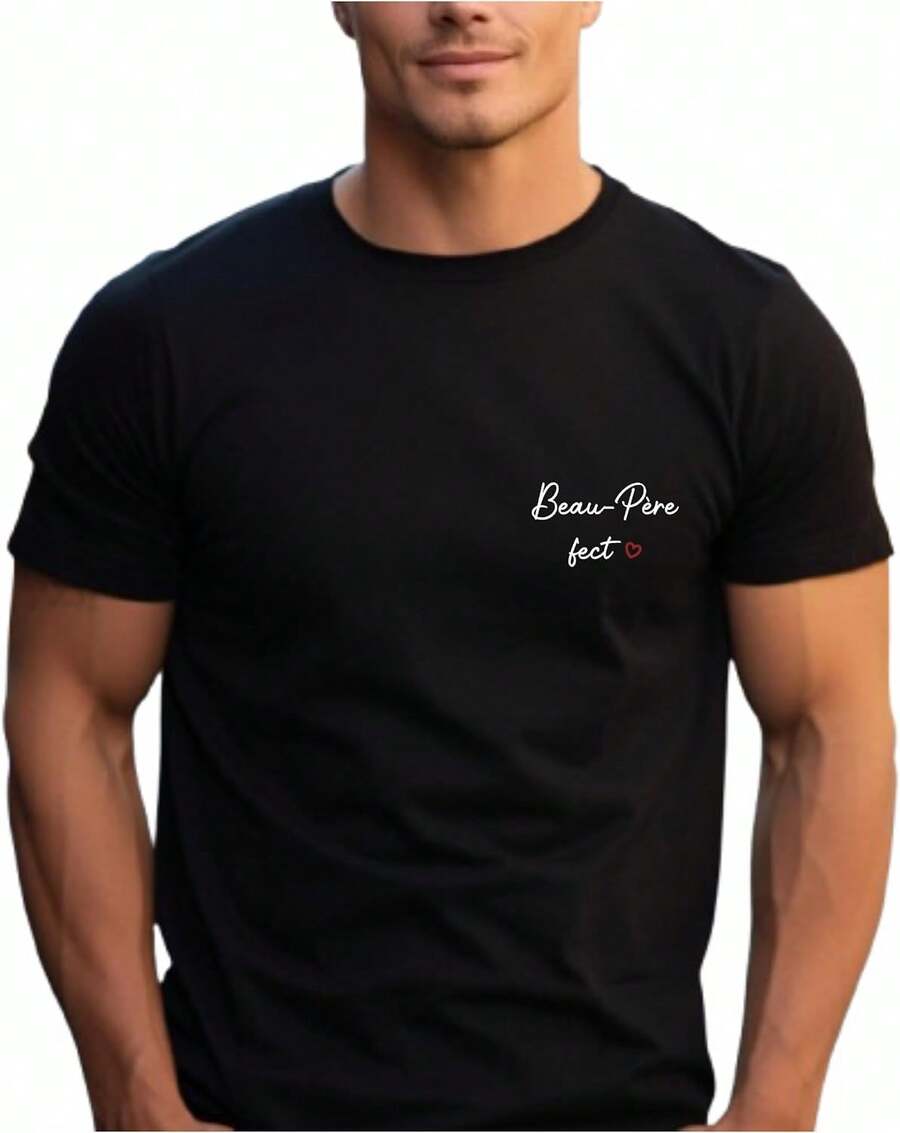 Talla grande europea, Halloween, maniquí masculino 26zeh, Camiseta para padrastro - Regalo para padrastro - Regalo para el Día del Padre, Regalo de cumpleaños para cuñado, Regalo de Navidad - Negro - Ver 1