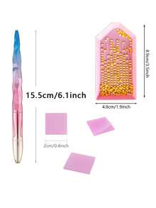 Diamond Painting Tool Set, Includes Ergonomic Pen Holder, Wax Pad And Storage Tray, Suitable For 5D Handmade Projects, Ideal For Adult Home Crafts, Includes Multiple Brushes And Accessories - A - View 8