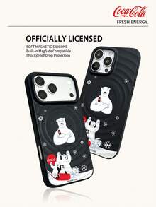 Coca-Cola The Phone Case With Wireless Charging Function Is Full Of Vitality And Passion. It Is Made Of Lightweight Materials And Has Anti Scratch, Anti Drop, And Anti Slip Design To Protect Your Hand In A Cartoon Anime Style. The Case Is Compatible With Apple 17 17Air 17Pro 17ProMax 11,12,13,15,16 Pro,16ProMax,14Plus,15Plus,16Plus,15Pro,16PLUS,XR. Suitable For Gifting To Friends And Family - Black - View 6