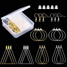 QIAO DIY Earring-Making Kit, Including Hoop, Teardrop, And Triangle Earring Settings, Ear Hooks, And Ear Backs, Suitable For Handmade Jewelry Crafting. - Multicolor - View 3