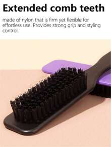 Leopard Print Hair Brush, Fashionable And Portable, Can Be Used To Smooth Frizzy Hair, Prevent Static, Create Smooth Ponytails, Buns And Hairlines - Multicolor - View 3
